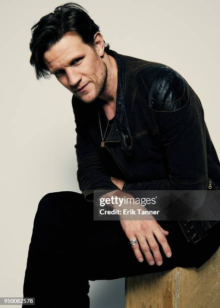Matt Smith of the film Mapplethorpe poses for a portrait during the 2018 Tribeca Film Festival at Spring Studio on April 22, 2018 in New York City.