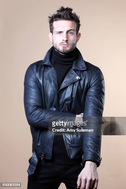 Nico Tortorella poses at the Beautycon Festival NYC 2018 on April 22, 2018 in New York City.