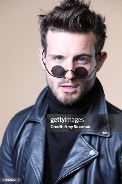 Nico Tortorella poses at the Beautycon Festival NYC 2018 on April 22, 2018 in New York City.