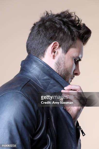 Nico Tortorella poses at the Beautycon Festival NYC 2018 on April 22, 2018 in New York City.