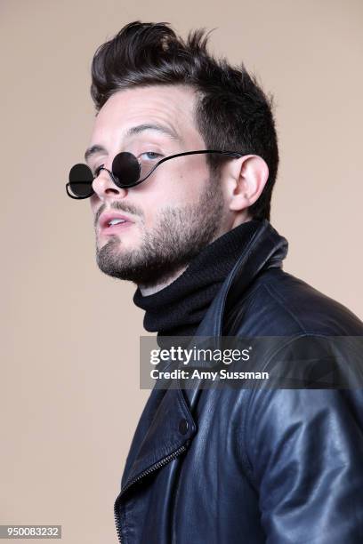 Nico Tortorella poses at the Beautycon Festival NYC 2018 on April 22, 2018 in New York City.