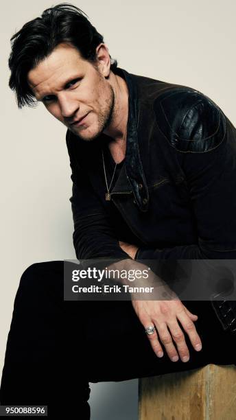 Matt Smith of the film Mapplethorpe poses for a portrait during the 2018 Tribeca Film Festival at Spring Studio on April 22, 2018 in New York City.