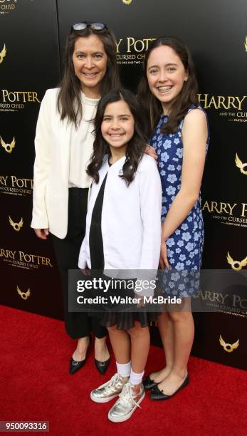Diane Paulus and family attends the Broadway Opening Day performance of 'Harry Potter and the Cursed Child Parts One and Two' at The Lyric Theatre on...