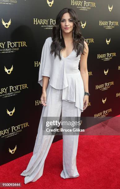 Ana Villafane poses at "Harry Potter and The Cursed Child parts 1 & 2" on Broadway Opening Night at The Lyric Theatre on April 22, 2018 in New York...