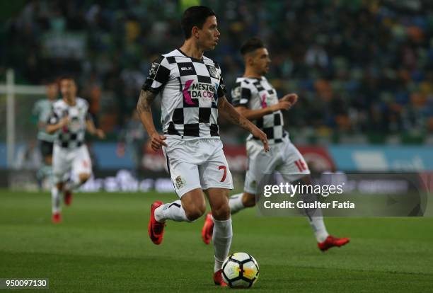 Boavista FC forward Renato Santos from Portugal in action during the Primeira Liga match between Sporting CP and Boavista FC at Estadio Jose Alvalade...