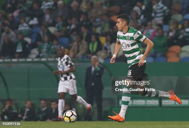 Sporting CP midfielder Rodrigo Battaglia from Argentina in action during the Primeira Liga match between Sporting CP and Boavista FC at Estadio Jose...