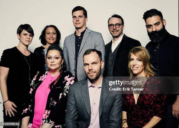 Rachel Dissell, Bari Pearlman, Alexandria Goddard, David Holm, Steven Lake, Chris White, Nancy Schwartzman and Nima Fakhara of the film Roll Red Roll...