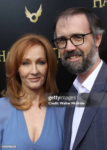 Rowling and Neil Murray attend the Broadway Opening Day performance of 'Harry Potter and the Cursed Child Parts One and Two' at The Lyric Theatre on...