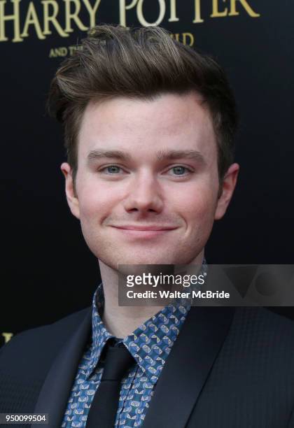 Chris Colfer attends the Broadway Opening Day performance of 'Harry Potter and the Cursed Child Parts One and Two' at The Lyric Theatre on April 22,...