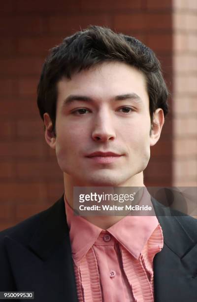 Ezra Miller attends the Broadway Opening Day performance of 'Harry Potter and the Cursed Child Parts One and Two' at The Lyric Theatre on April 22,...