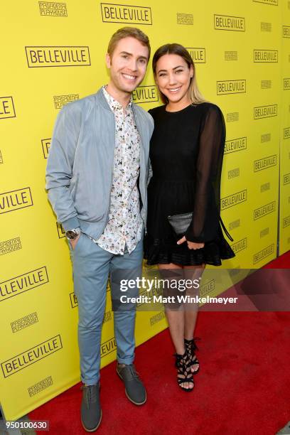 Shane Bitney Crone and Camden Scott attend the Opening Night Of "Belleville," presented by Pasadena Playhouse on April 22, 2018 in Pasadena,...