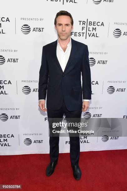 Alessandro Nivola attends a screening of "To Dust" during the 2018 Tribeca Film Festival at SVA Theatre on April 22, 2018 in New York City.