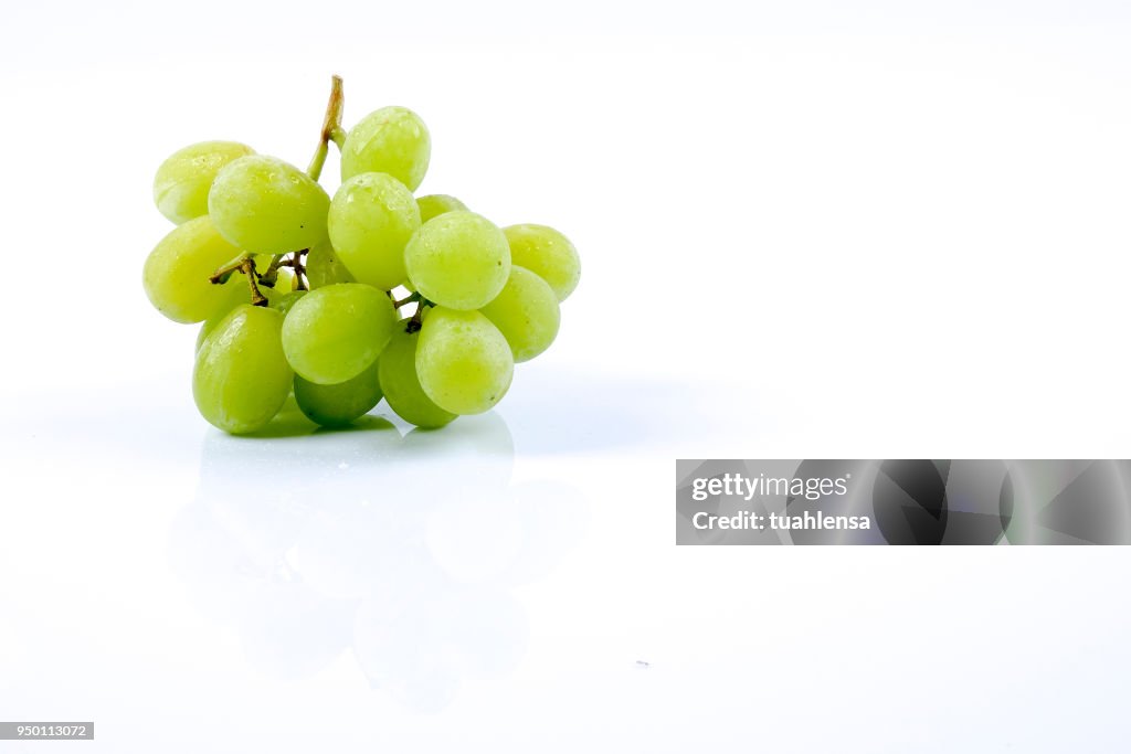Grapes On White Background