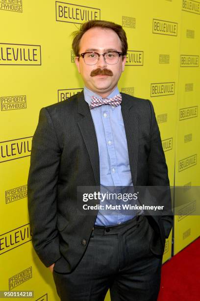 Arnie Pantoja attends the Opening Night Of "Belleville," presented by Pasadena Playhouse on April 22, 2018 in Pasadena, California.