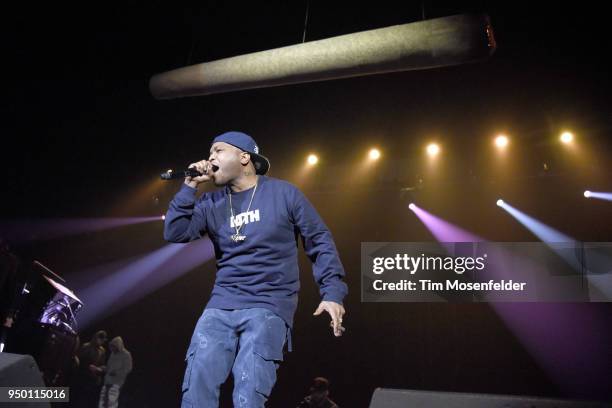 Styles P performs during "Berner Presents Hippie Hill" at Bill Graham Civic Auditorium on April 20, 2018 in San Francisco, California.