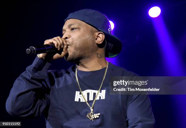 Styles P performs during "Berner Presents Hippie Hill" at Bill Graham Civic Auditorium on April 20, 2018 in San Francisco, California.