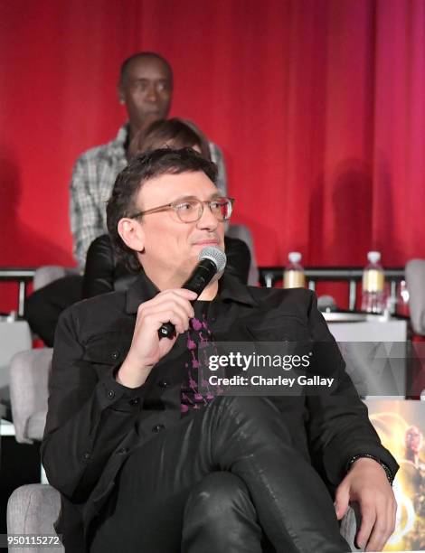 Director Anthony Russo at the Avengers: Infinity War Press Junket in Los Angeles, CA April 22nd, 2018