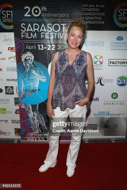 Virginia Madsen attends the 2018 Sarasota Film Festival on April 22, 2018 in Sarasota, Florida.