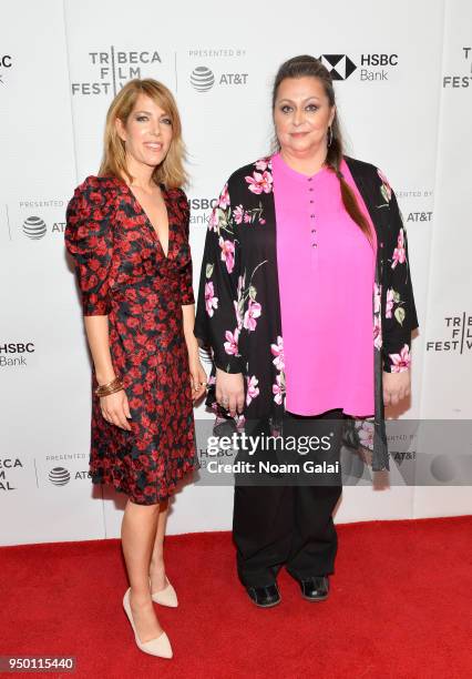 Director Nancy Schwartzman and Alexandria Goddard attend a screening of "Roll Red Roll" during the 2018 Tribeca Film Festival at Cinepolis Chelsea on...