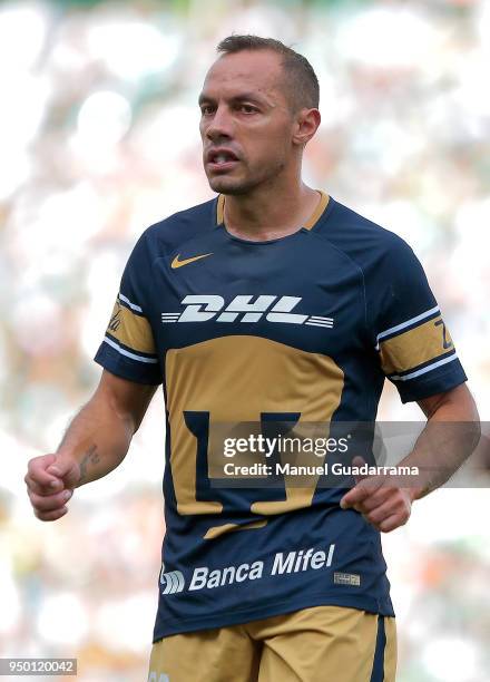 Marcelo Diaz of Pumas looks on during the 16th round match between Santos Laguna and Pumas UNAM as part of the Torneo Clausura 2018 Liga MX at Corona...