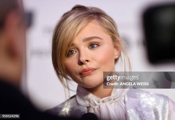 Actress Chloe Grace Moretz attends a screening of 'The Miseducation Of Cameron Post' during the 2018 Tribeca Film Festival at BMCC on April 22, 2018...