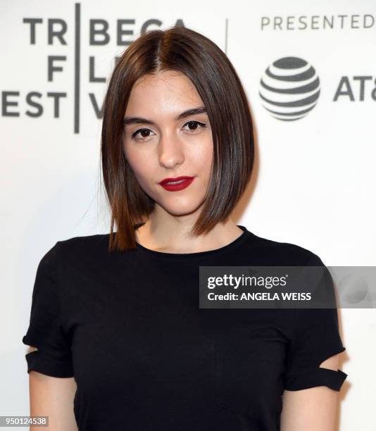 Actress Quinn Shephard attends the 2018 Tribeca Film Festival screening of 'The Miseducation Of Cameron Post' at BMCC on April 22, 2018 in New York...