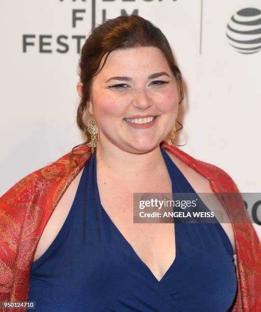 Actress Melanie Ehrlich attends the 2018 Tribeca Film Festival screening of 'The Miseducation Of Cameron Post' at BMCC on April 22, 2018 in New York...