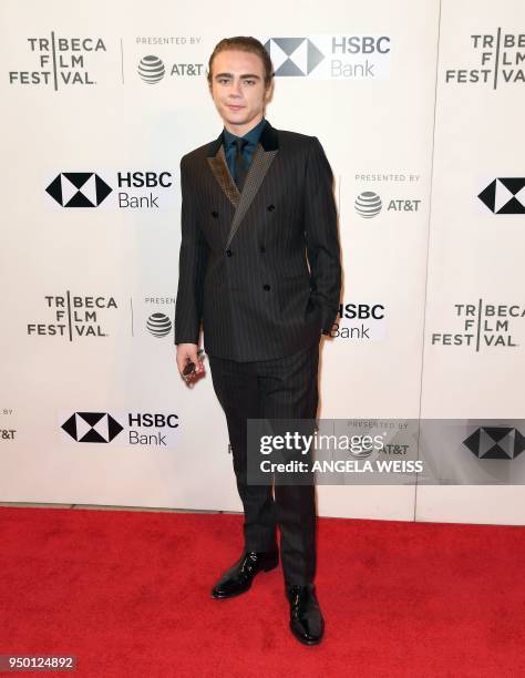 Actor Christopher Dylan White attends the 2018 Tribeca Film Festival screening of 'The Miseducation Of Cameron Post' at BMCC on April 22, 2018 in New...