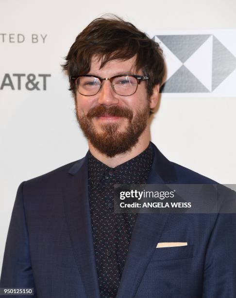 Actor John Gallagher Jr. Attends the 2018 Tribeca Film Festival screening of 'The Miseducation Of Cameron Post' at BMCC on April 22, 2018 in New York...