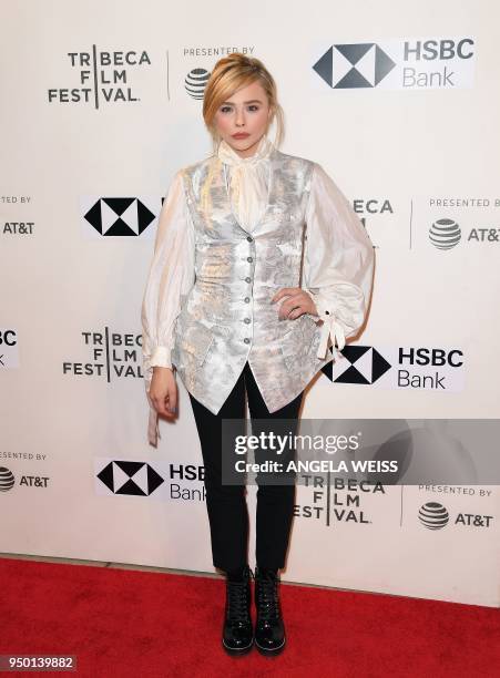 Actress Chloe Grace Moretz attends a screening of 'The Miseducation Of Cameron Post' during the 2018 Tribeca Film Festival at BMCC on April 22, 2018...