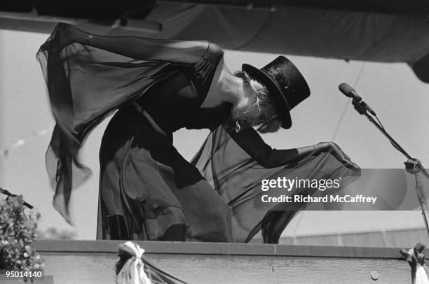 Stevie Nicks of Fleetwood Mac performs live at The Oakland Coliseum in 1977 in Oakland, California.