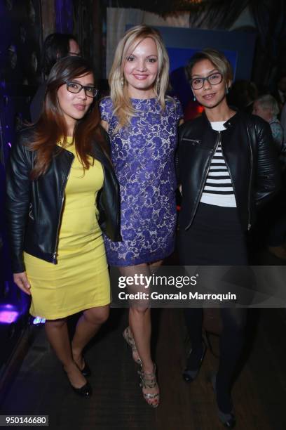 Massiel Sanchez, Dr. Anna Kezerashvili, and Nicole de Leon attend CORAZON, Tribeca Film Festival Public Screening and Red Carpet Event presented by...