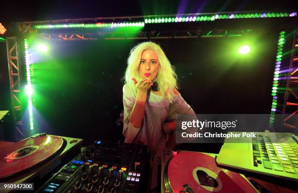 Michelle Pesce performs onstage during the 2018 Coachella Valley Music And Arts Festival at the Empire Polo Field on April 22, 2018 in Indio,...