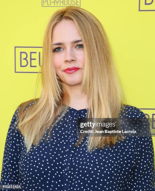 Jessica Barth attends the Opening Night Of 'Belleville,' presented by Pasadena Playhouse on April 22, 2018 in Pasadena, California.