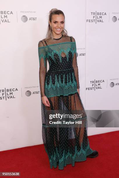 Mitzi Peirone attends the premiere of "Braid" during the 2018 Tribeca Film Festival at Cinepolis Chelsea on April 22, 2018 in New York City.