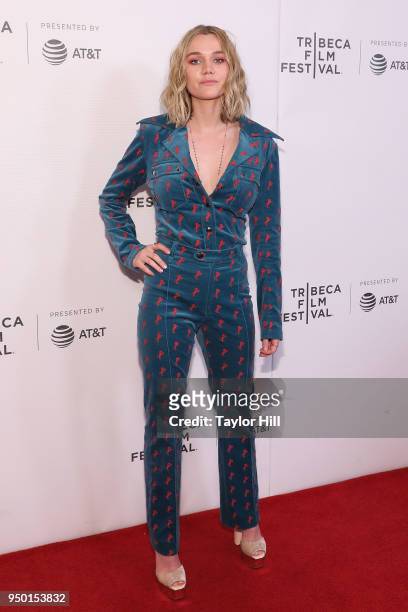 Imogen Waterhouse attends the premiere of "Braid" during the 2018 Tribeca Film Festival at Cinepolis Chelsea on April 22, 2018 in New York City.