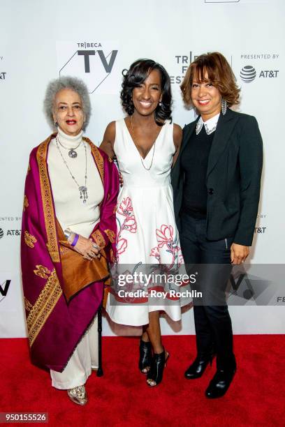 Melissa Haizlip with her family attend the "Mr. SOUL!" screening during Tribeca Film Festival at Spring Studios on April 22, 2018 in New York City.