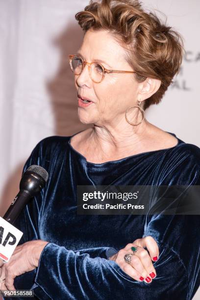 Annette Bening attends The Seagull premiere during the 2018 Tribeca Film Festival at BMCC Tribeca PAC, Manhattan.