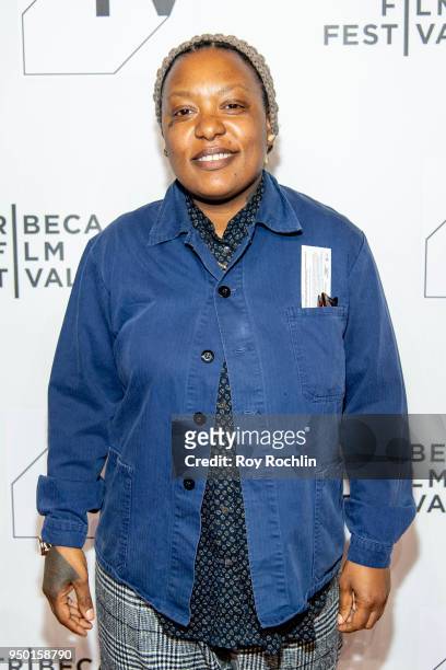 Meshell Ndegeocello attends the "Mr. SOUL!" screening during Tribeca Film Festival at Spring Studios on April 22, 2018 in New York City.
