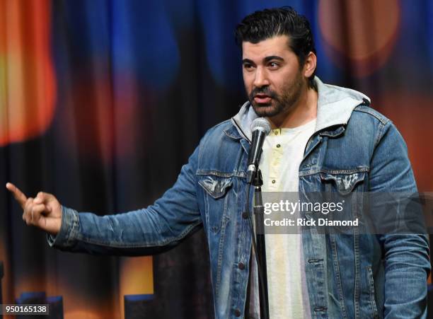 Comedian Don DiPetta performs during Nashville Comedy Festival on April 22, 2018 at Zanies Comedy Night Club in Nashville, Tennessee.