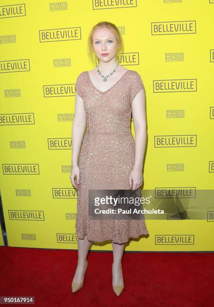 Actress Molly Quinn attends the opening night of "Belleville" at the Pasadena Playhouse on April 22, 2018 in Pasadena, California.