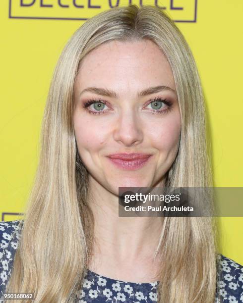 Actress Amanda Seyfried attends the opening night of "Belleville" at the Pasadena Playhouse on April 22, 2018 in Pasadena, California.