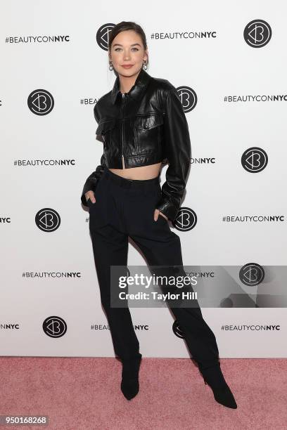 Amanda Steele attends the 2018 Beautycon NYC at The Jacob K. Javits Convention Center on April 22, 2018 in New York City.