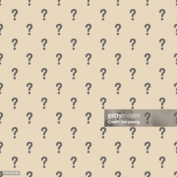 seamless question mark background - asking stock illustrations