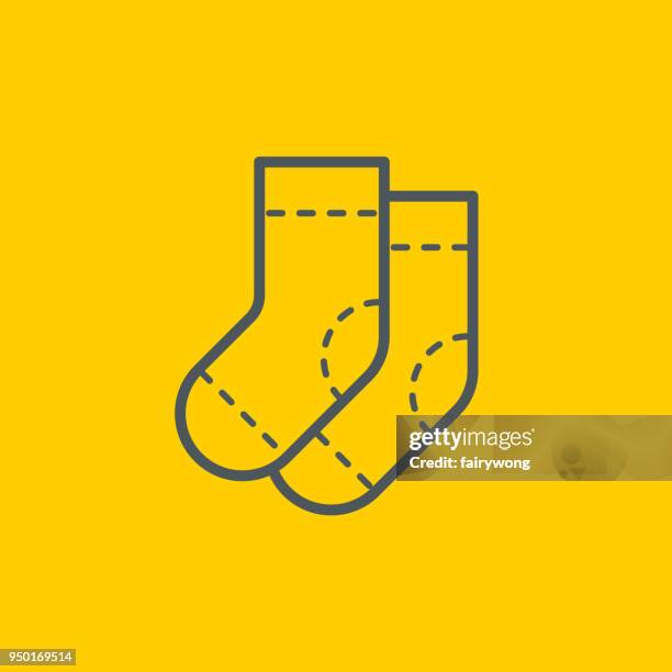 socks icon - wool socks stock illustrations