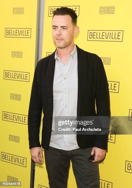 Actor Colin Hanks attends the opening night of "Belleville" at the Pasadena Playhouse on April 22, 2018 in Pasadena, California.