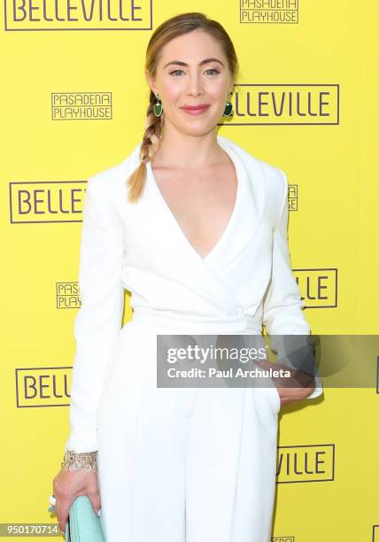 Actress Bonnie Kathleen Ryan attends the opening night of "Belleville" at the Pasadena Playhouse on April 22, 2018 in Pasadena, California.