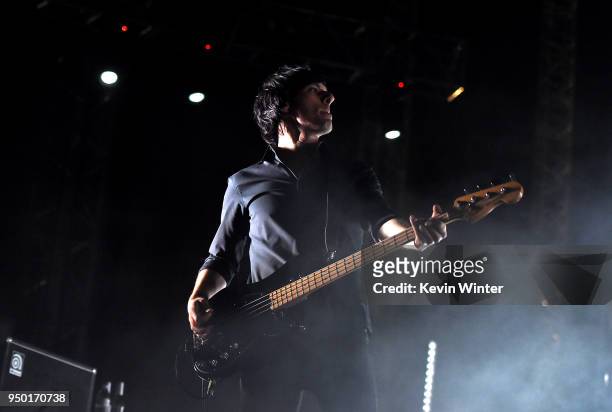 Matt McJunkins of A Perfect Circle performs onstage during the 2018 Coachella Valley Music And Arts Festival at the Empire Polo Field on April 22,...