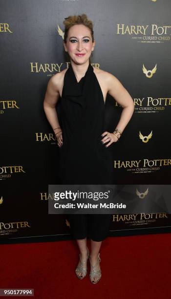 Jessie Fisher attends the Broadway Opening Day Cast Press Reception for 'Harry Potter and the Cursed Child Parts One and Two' at The Lyric Theatre on...
