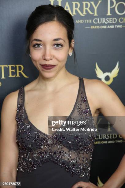 Alanna Saunders attends the Broadway Opening Day Cast Press Reception for 'Harry Potter and the Cursed Child Parts One and Two' at The Lyric Theatre...
